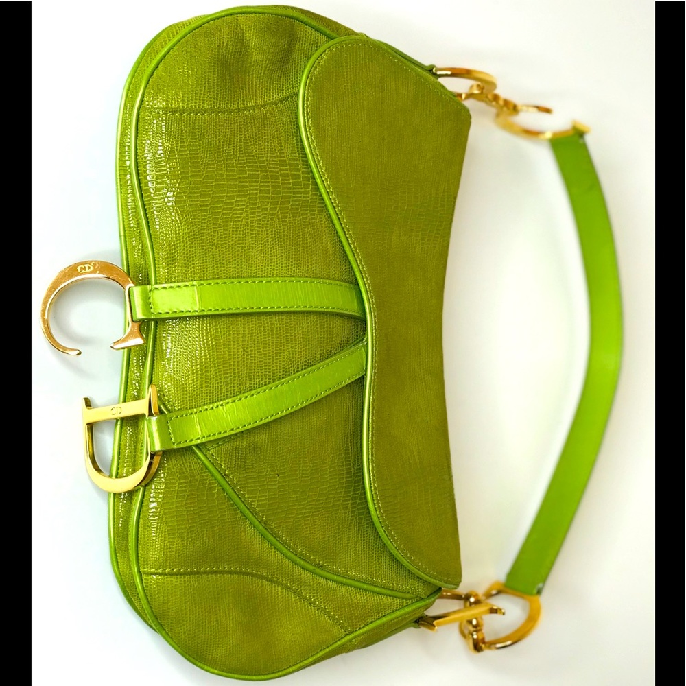 Authentic Christian Dior saddle handbag